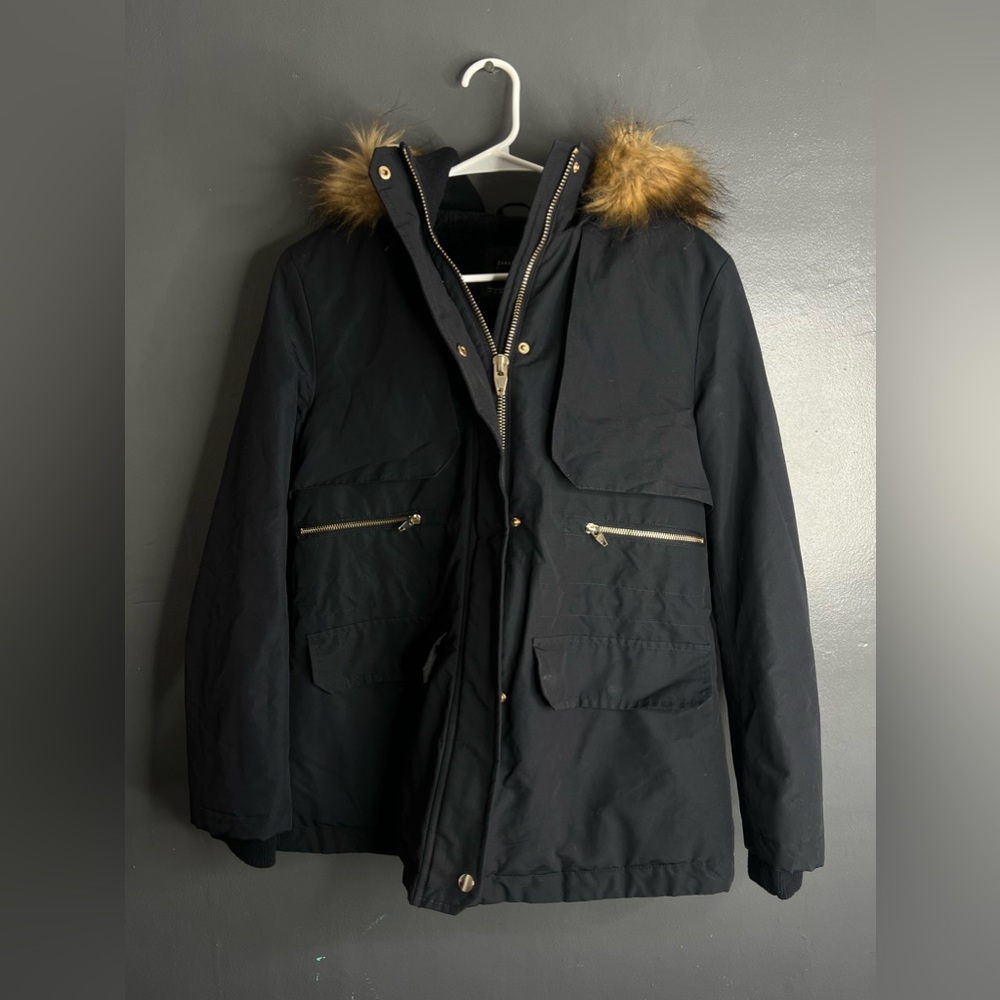 ZARA basic winter fur jacket